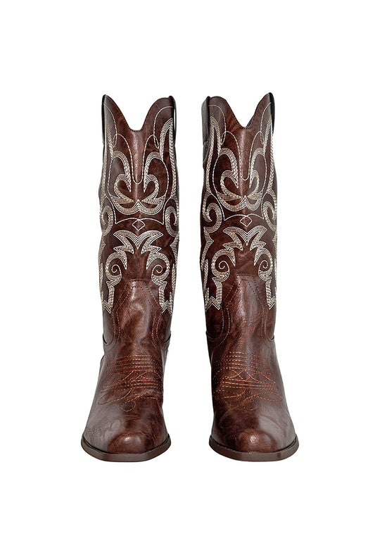 BOOTS - LEATHER DARK BROWN