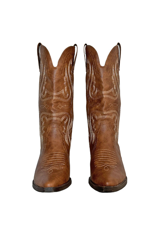 BOOTS - LEATHER BROWN