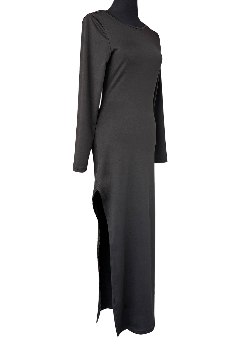 BLACK ONE-SHOULDER DRESS