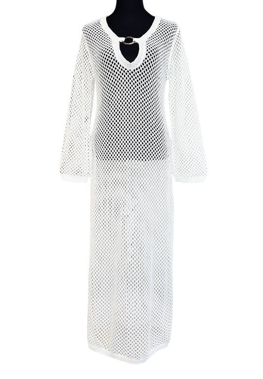 CROCHET - MAXI DRESS WHITE