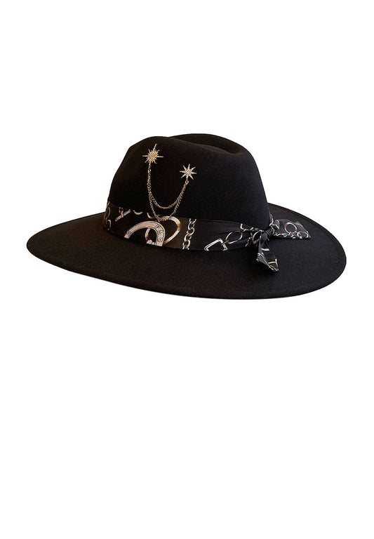 HAT - FEDORA HAT BLACK