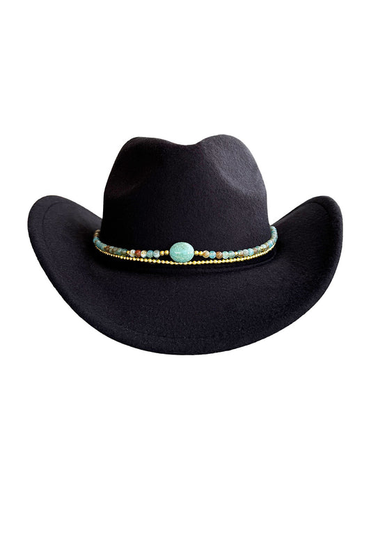 HAT - COWBOY STONES BLACK