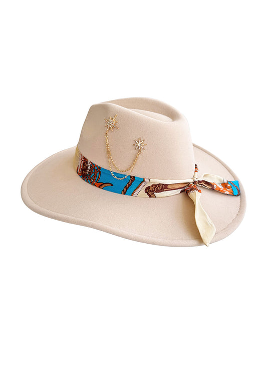 HAT - FEDORA HAT BEIGE