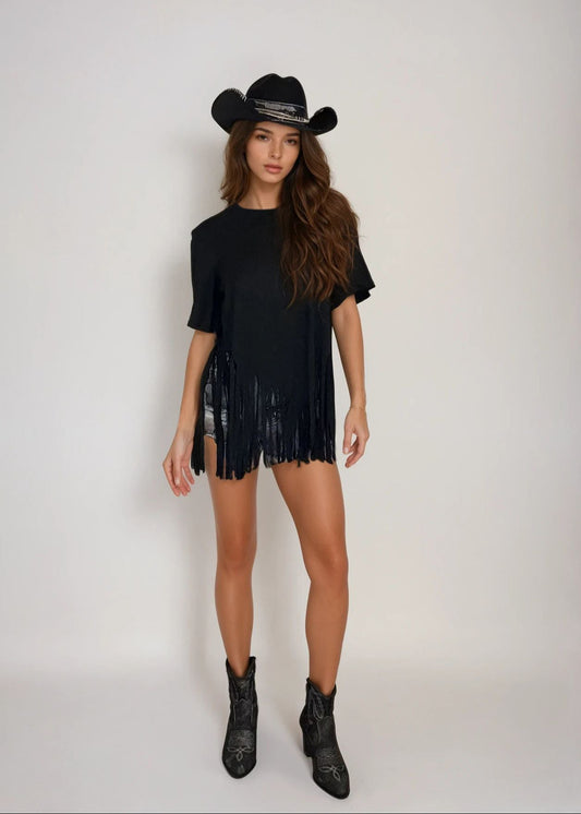 T-SHIRT - BOHO BLACK
