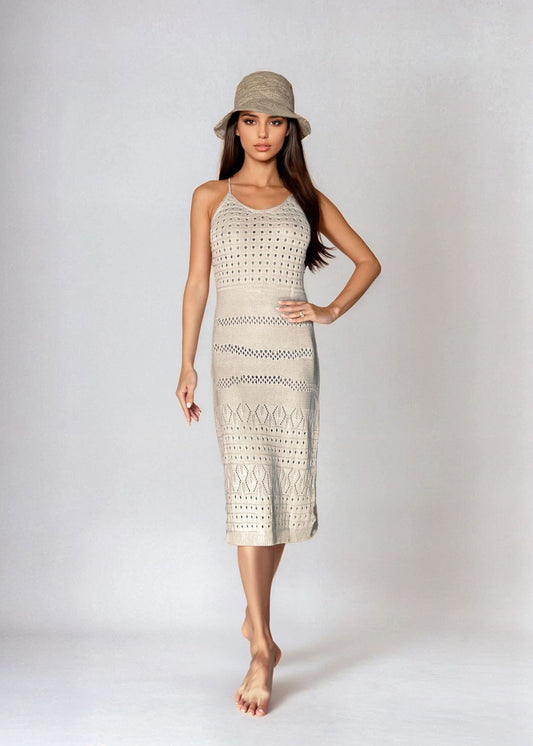 CROCHET - DRESS APRICOT