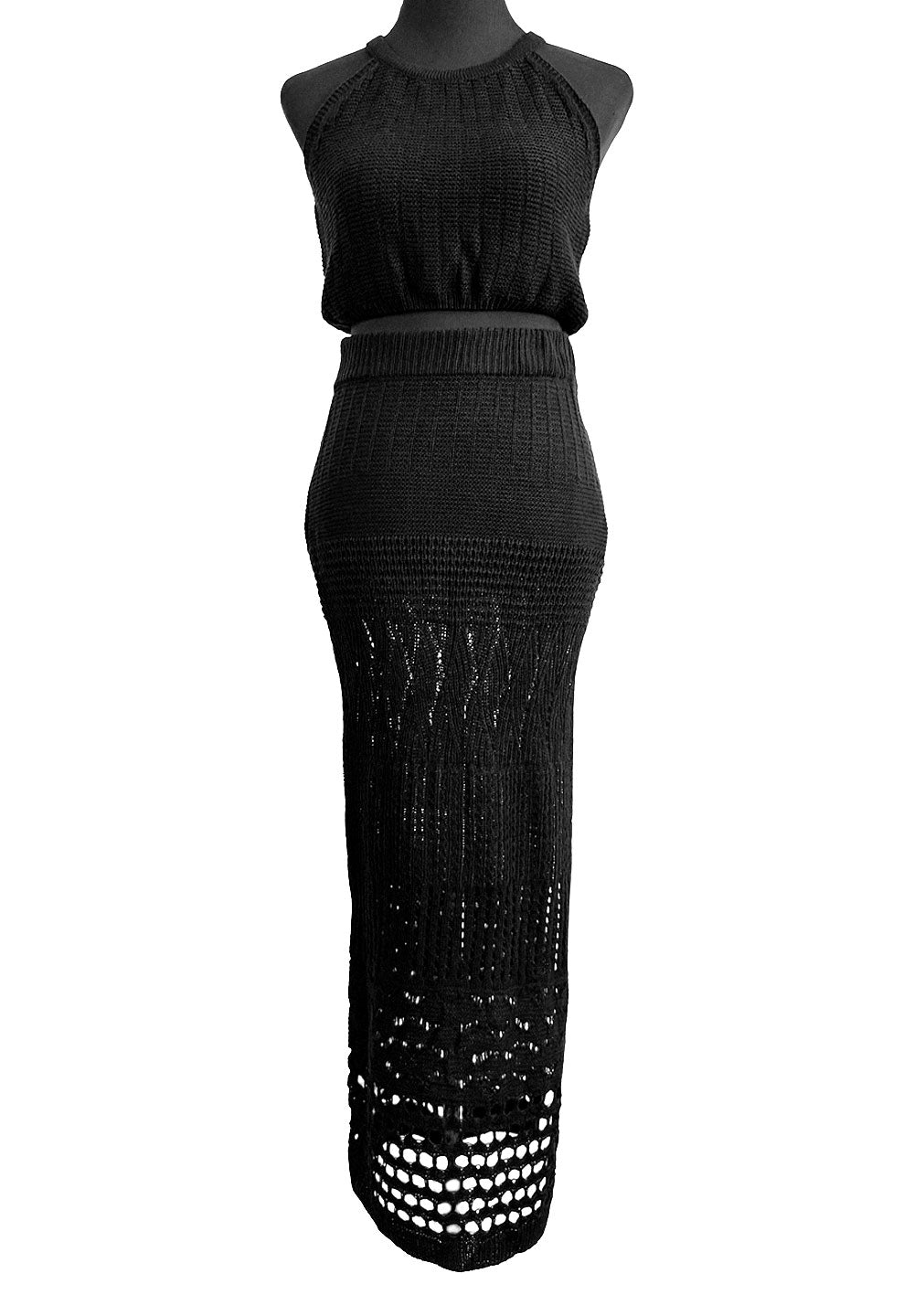 CROCHET - SET BLACK