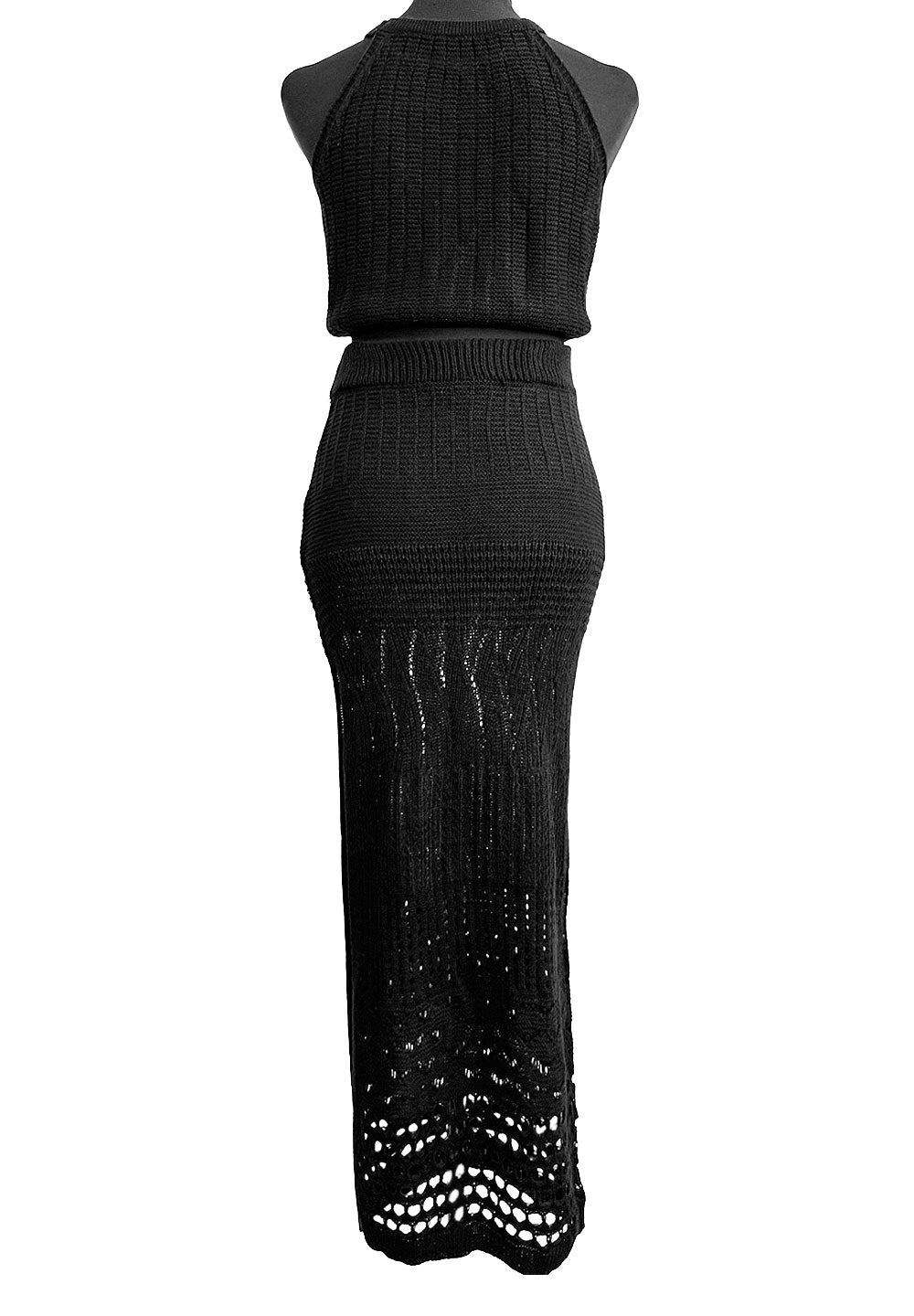 CROCHET - SET BLACK