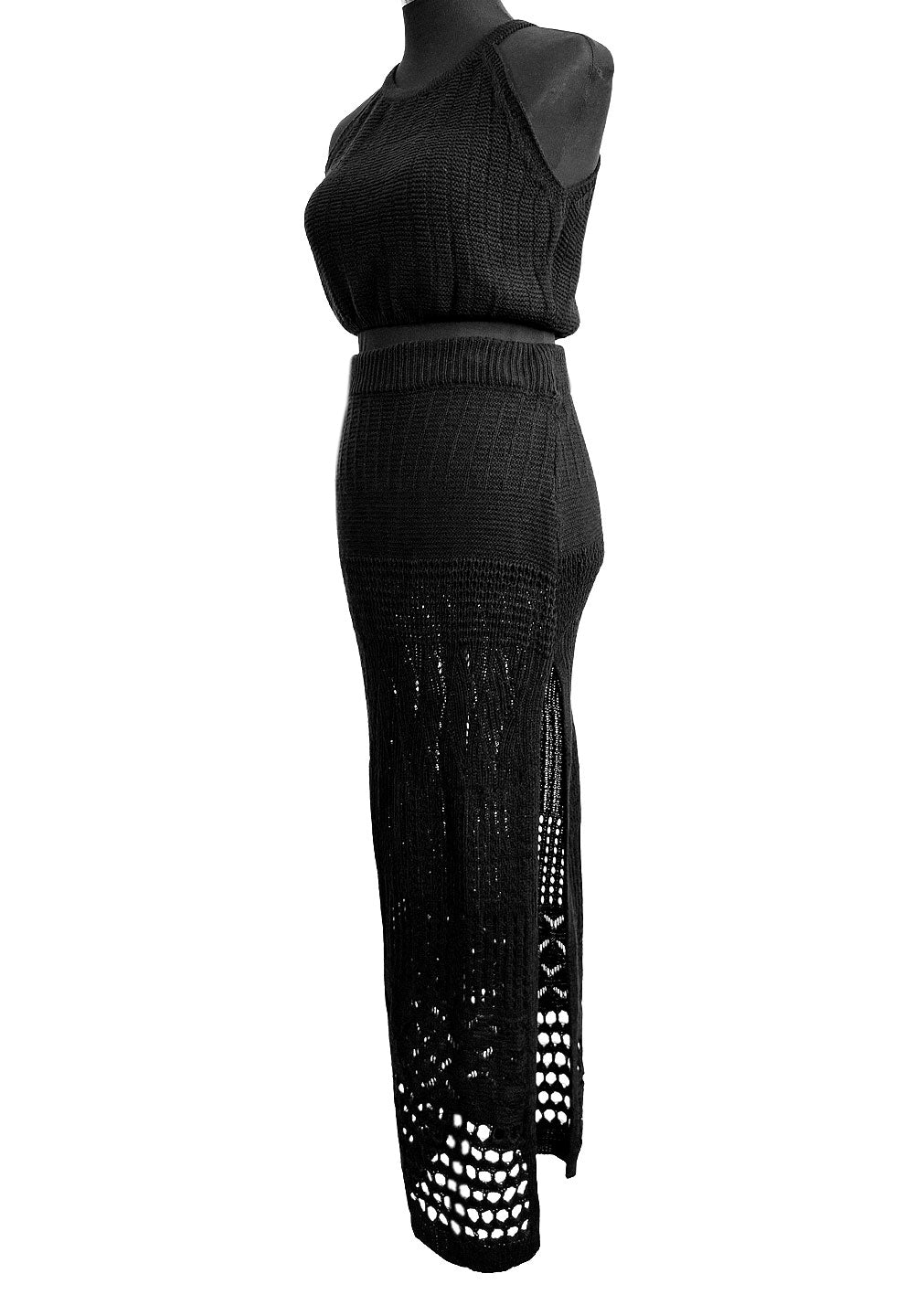 CROCHET - SET BLACK